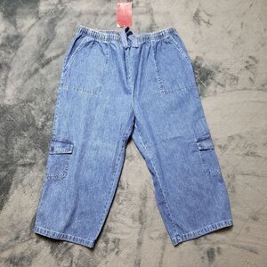 Granny - Carrol Reed High Waist Vintage capri crop jeans, nwt - cargo